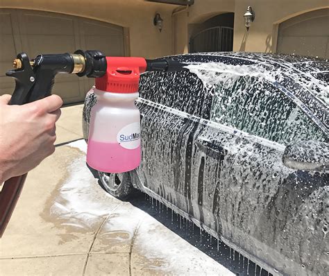 how to use a foam cannon to wash car and why foam cannons are better for the environment